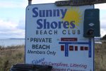 Sign on the beach